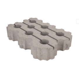 Rasenfliese grau MP flach