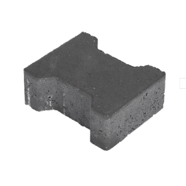 H-klinkers zwart 10cm hoog