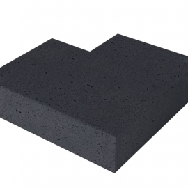 Schellevis Trittstufe Außenecke Carbon