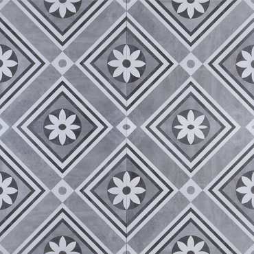 Grey Flowers 60x60x4