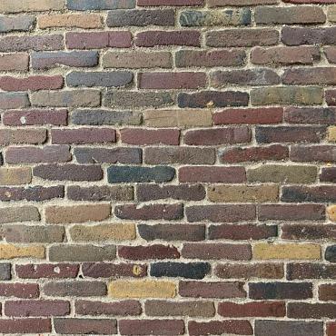 Alte Gebackenes Waalformat Klinker, Bunt