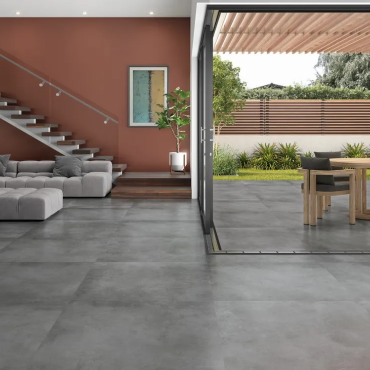 Keramikfliese mit Beton „Marmor-Antra“ 75x75x4