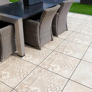 Beige Print 60x60x4