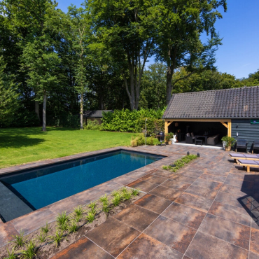 „Cortenstahloptik" 60x60x4