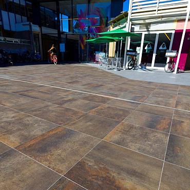 „Cortenstahloptik" 60x60x4