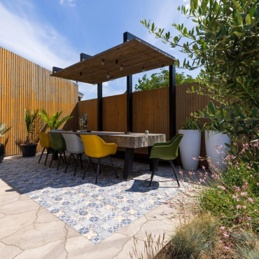 Keramische Fliese mit Beton „Multiprint" 60x60x4