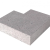 Schellevis Treppenstufe Außenecke (37x15) grau 60x60