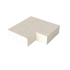 Schellevis traptrede binnenhoek (37x15) crème 60x60